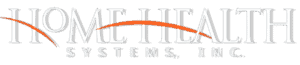 A black background with white letters and an orange line.