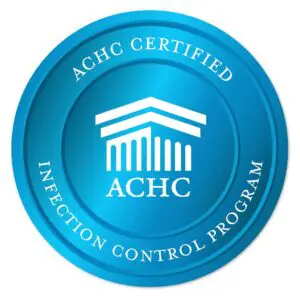 ACHC Certified seal for the Home Care Infection Prevention and Control Program
