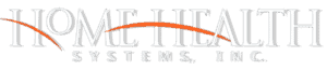 A black background with white letters and an orange line.